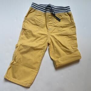 Baby Boden Yellow Rollup Pants Shorts